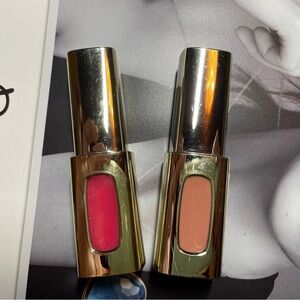 L'Oreal Pink and Red Lipstick Set Luxurious Color Riche